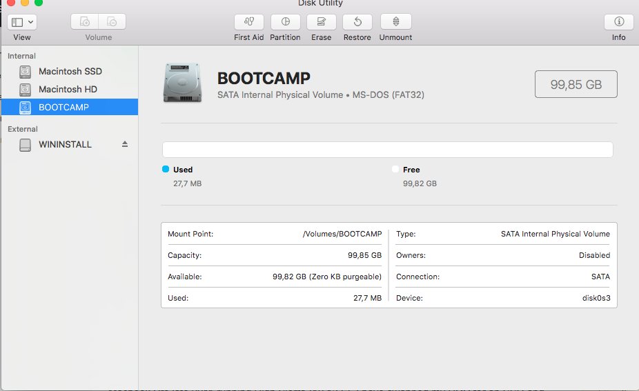 format drive for mac and pc bootcamp
